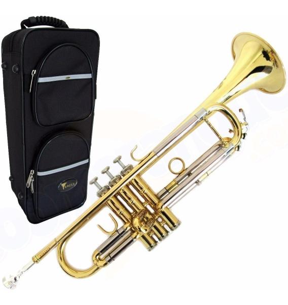 Trompete Eagle Laqueado Sib Tr504 + Hardcase Lux