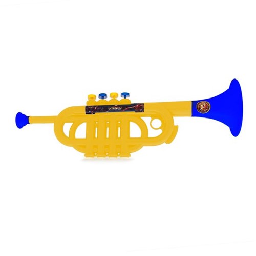 Trompete Musical Infantil Amarelo Vingadores Toyng