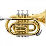 Trompete Pocket Bb Hmt-500l Laqueado Harmonics