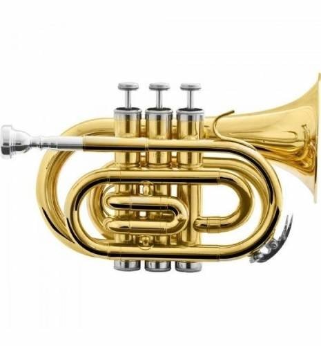 Trompete Pocket Bb Hmt 500L Laqueado Harmonics