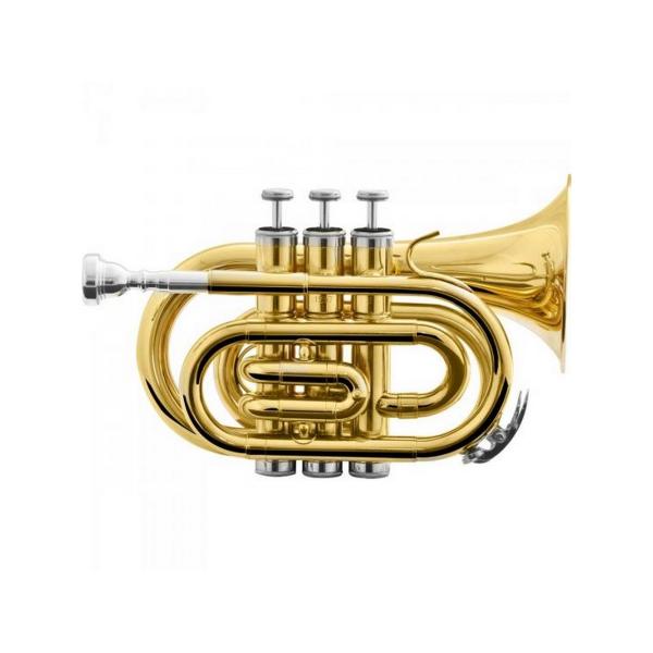 Trompete Pocket Bb Laqueado HMT-500L - HARMONICS