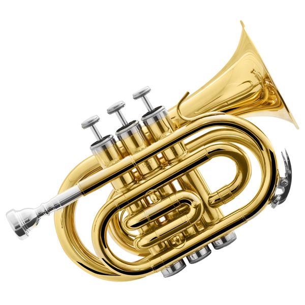 Trompete Pocket Bb Laqueado Hmt-500l Harmonics