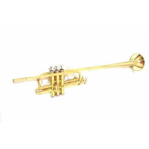 Trompete Triunfal Halk Ht19 Laqueado Dourado