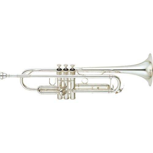 Trompete Yamaha YTR6335S Afinação Bb Si Bemol - Prata