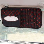 TS ¿Heavy Discount¿2 em 1 Couro Multifuncional Car Sun Visor Tissue Bag Box & 6pcs Titular CD