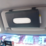 TS ¿Heavy Discount¿PU Car Couro Box Tissue Montado em Sun Visor Car Styling Organizer