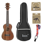 UK2370 23inch Music Ukulele Mahogany Panel Elegant Ukelele Guitar with Bag String Capo Strap