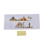 Ukulele Fretboard Nota Decalques Fingerboard Etiqueta Adesivo-deserto Camelo