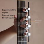 Ukulele Guitarra Piano Finger Expansão Sleeve Span Practice Muscle Exercise Tool