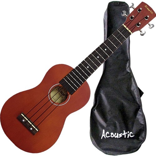 Ukulele Soprano Cordas Nylon + Capa Bag Auk100 Acoustic