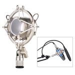 Univerdal Microfone Condensador Microfone de Choque Suporte de Montagem de Suporte de Plástico Anti-vibração para Transmissão de Música de Estúdio de Transmissão On-line