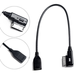 USB Música Interface AMI MMI AUX MP3 cabo adaptador para o Audi A3 S4 A5 S5 A6 S6 A7 A8 Q5 Q7 R8