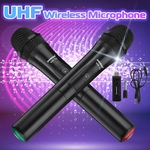V20 Microfone sem fio UHF Handheld KTV Party Studio Microfone Alto-falante com receptor