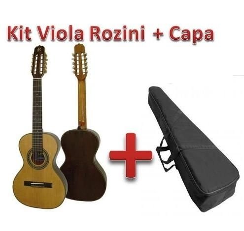 Viola Cinturada Rozini Presença Brasil Elétrica + Capa Grátis - RV215AT-LP