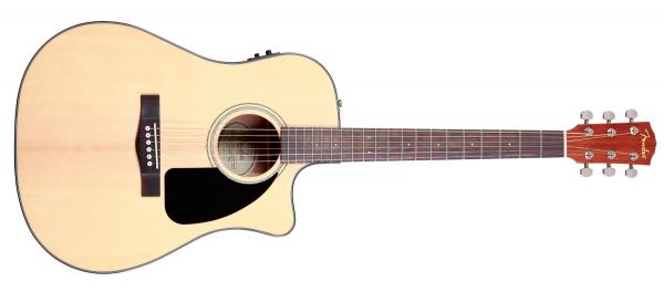 Violao Fender Dreadnought com Case 096 1536 - Cd-60 Ce - 221 - Natural