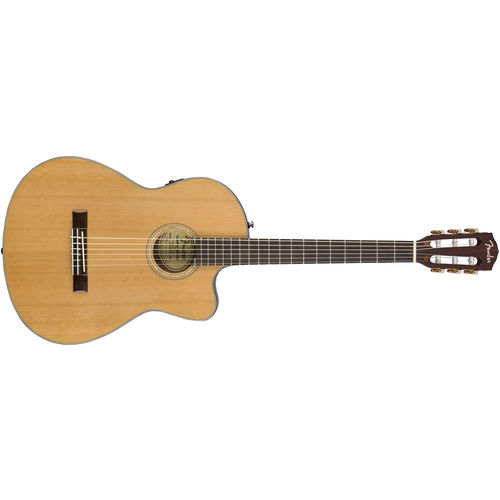 Violao Fender Thinline Nylon com Case 096 2714 - Cn-140 Sce - 221 - Natural