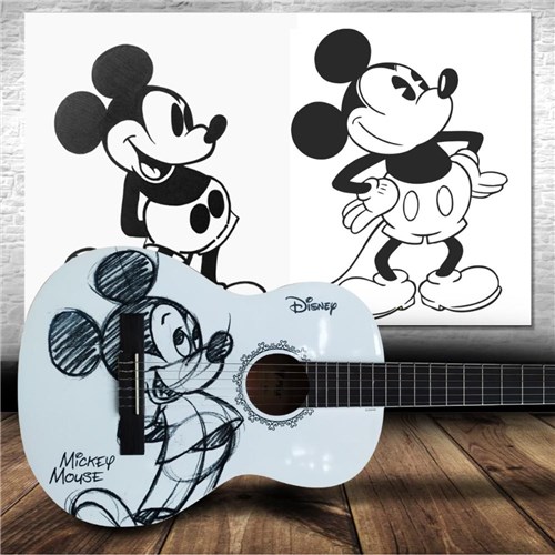 Violão Infantil Phx Mgr1 Mickey Oficial Disney Mgr-1 + Capa