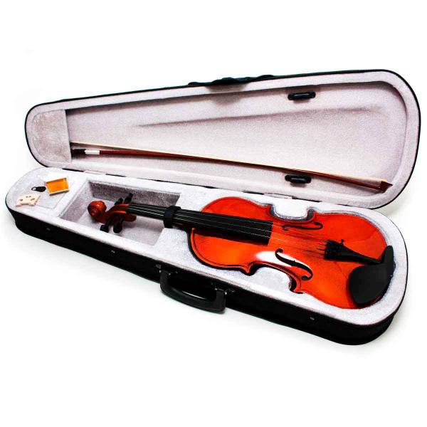 Violino 4/4 Arco Madeira C/ Breu Cavalete Estojo Luxo - Atual Mix