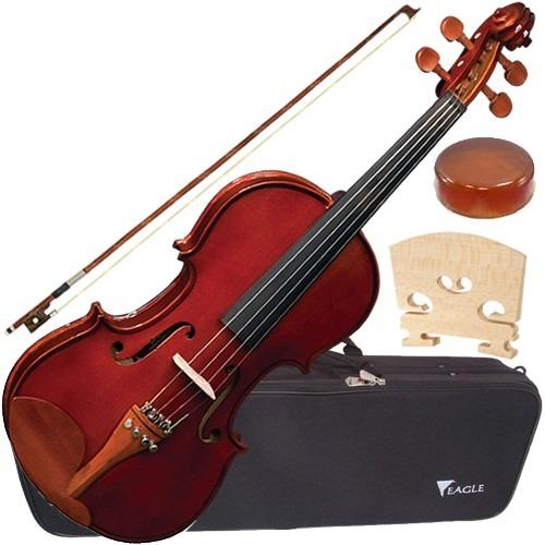 Violino 4/4 Microafinador + Case Luxo Ve441 Eagle