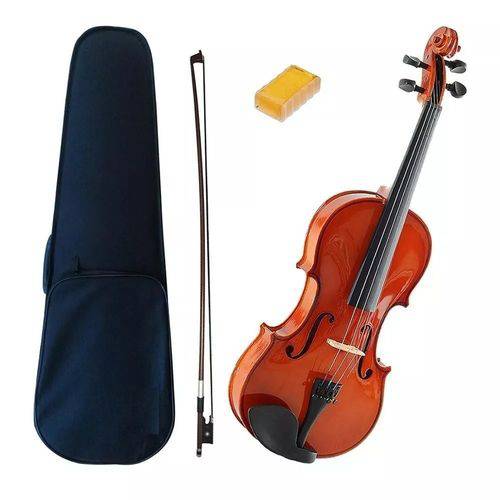 Violino 3/4 Estudante com Estojo, Breu e Arco Acoustic