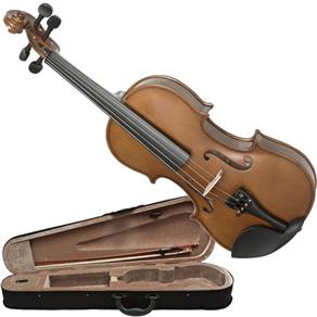 Violino 3/4 Estudante Completo C/ Estojo Luxo Dominante 9649