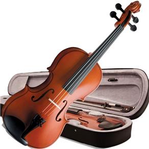 Violino 3/4 Vogga VON134 Crina Animal Estojo Breu