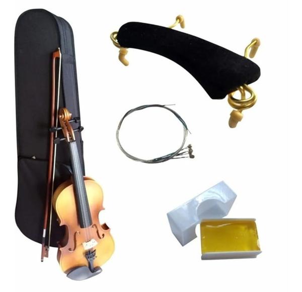 Violino Acústico Harmony Clássico 4/4 Natural Fosco com Case