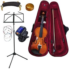 Violino Concert 3/4 Kit + Partitura + Cordas + Afinador