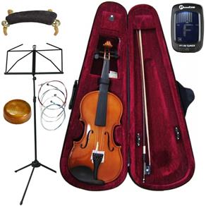 Violino Concert 4/4 Kit + Partitura + Cordas + Afinador