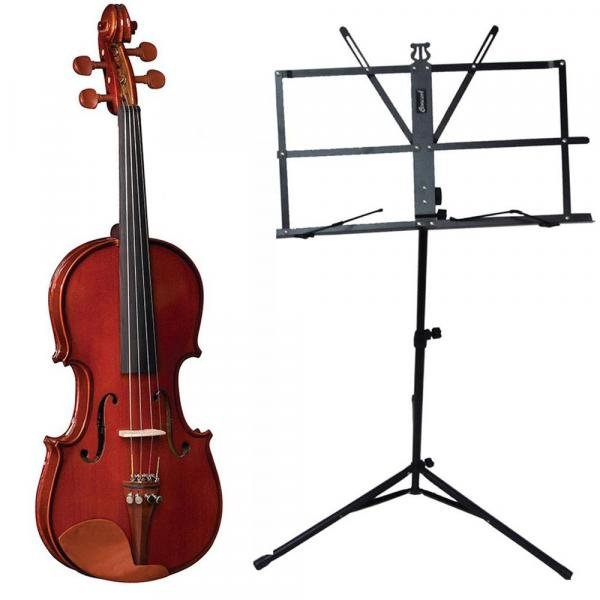 Violino Eagle VE421 1/2 com Case Breu Arco Estante