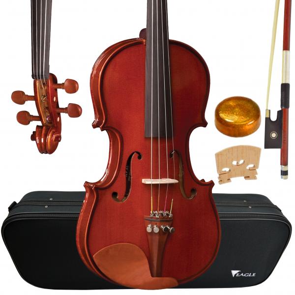 Violino Eagle VE421 1/2 Tradicional Envernizado com Estojo