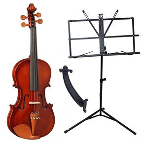 Violino Hofma HVE241 com Case Breu Arco Espaleira Estante