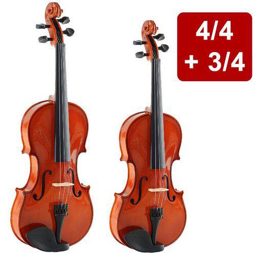 Violino Marinos Mv-44 4/4 + Violino Marinos Mv-34 3/4