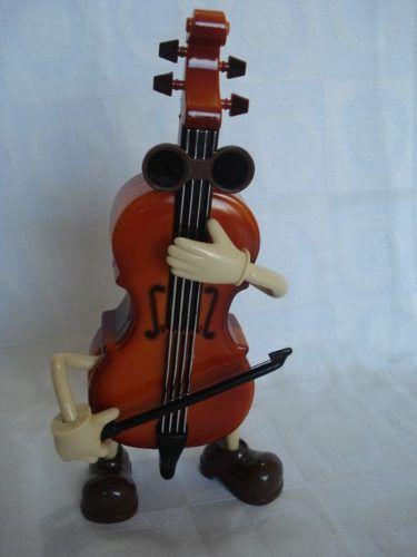 Violino Musical Articulado Enfeite Decoração Caixa Musical - Presente Presente