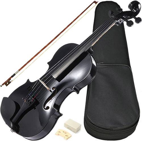 Violino Sverve 20001 Ronsani 4/4 Preto Basswood 4 Microafinadores Quexeira Died Maple - Giannini