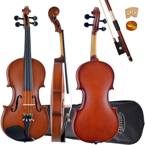 Violino Tradicional 4/4 Vhe-44N Natural Fosco Hoyden com Estojo