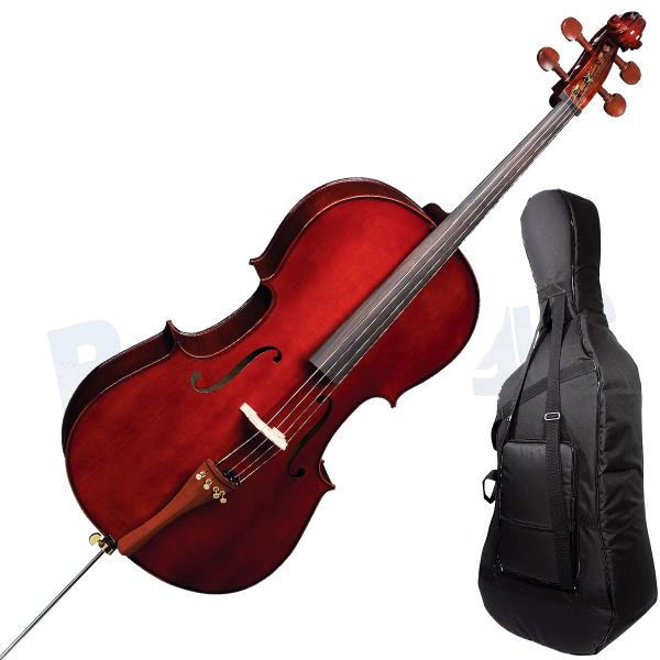 Violoncelo Profissional Eagle Ce200 Cello 4/4 com Capa Luxo