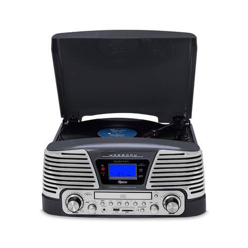 Vitrola Bluetooth com Toca-discos FM - Harmony Titanium