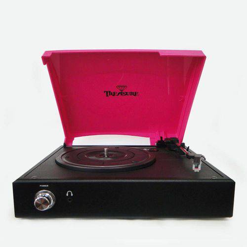 Vitrola Toca Disco - Treasure com Kit de Software de Gravação para Mp3