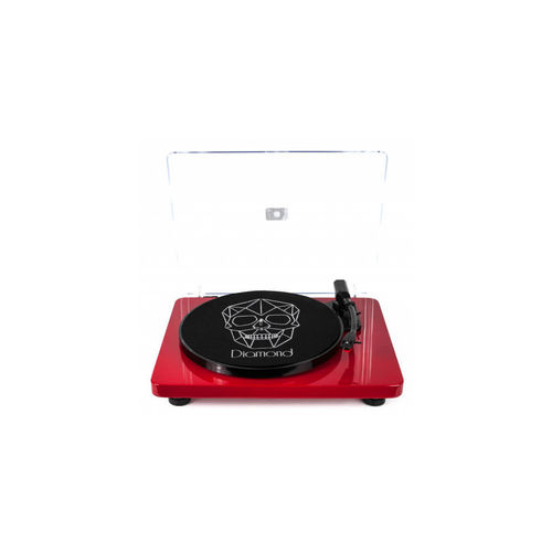 Vitrola Toca Discos Diamond Vermelha - Agulha Japonesa com Software de Gravação para MP3 - Echo Vintage