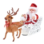 Papai Noel e pinguim da música elétrica Universal Car e do pinguim de brinquedo para o Natal