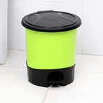 Waste Bin Dustbin Sala Para Casa Pedal Trash Can Caixa de armazenamento