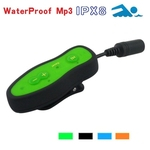 Waterproof 8GB MP3 Player + 3,5 milímetros fone para Underwater Sports Swim Run