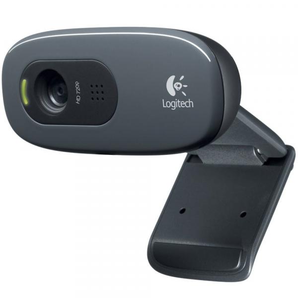 Webcam Logitech C270 3MP com Microfone Embutido para Streaming 1280 X 720 Fluid Crystal
