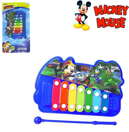Xilofone Musical Infantil Mickey na Cartela - Oem