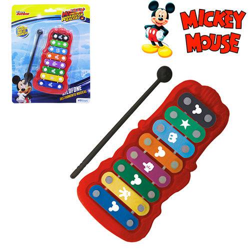 Xilofone Musical Infantil Mickey na Cartela