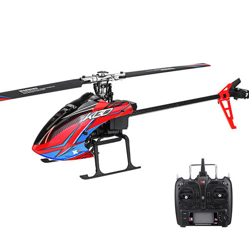 XK K130 2.4G 6CH sem escovas 3D6G Sistema Flybarless RC RTF helicóptero Compatível com FUTABA S-FHSS