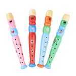 Instrumento de madeira Piccolo Flute Som Musical Educação Toy for Baby Kid Criança cor aleatória
