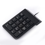 Mini portátil Wired Wterproof USB teclado numérico Numpad Número 18 Chaves Pad Office School Supplies