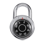 Zinc Alloy Rotary Padlock Digit Combination Code Lock Safe Round Fixed Dial jj